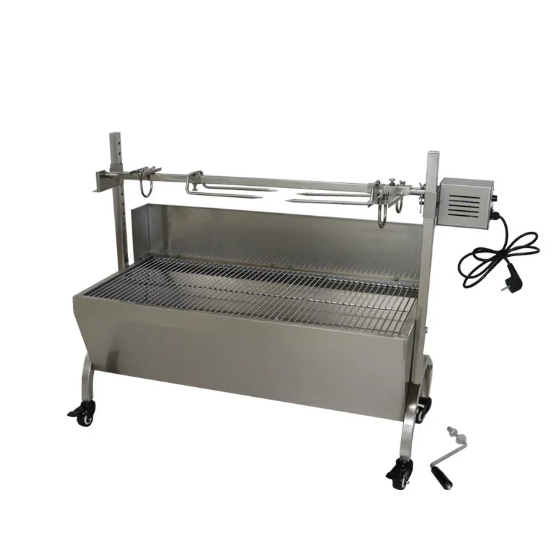 Multipurpose Charcoal Rotating Meat Vegetable Barbecue bbq Grill Machine