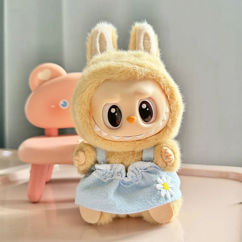 17cm Labubu II Idol Dolls Clothes Cute Mini Plush Doll Sitting Party Outfit Diy Accessories For Korea Kpop Exo Clothing Skirts