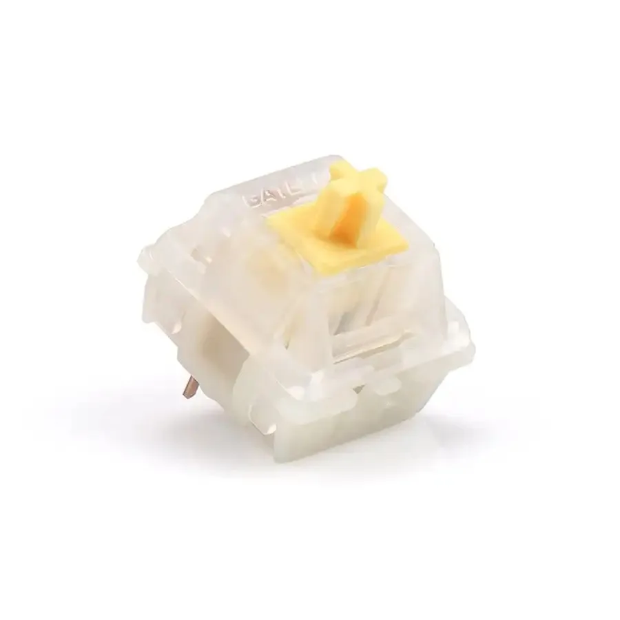 GATERON CAP Milky Yellow Linear KS-25 5 Pin DIY Hotswap 35pcs Per Pack Gaming Mechanical Keyboard Switch - view 6
