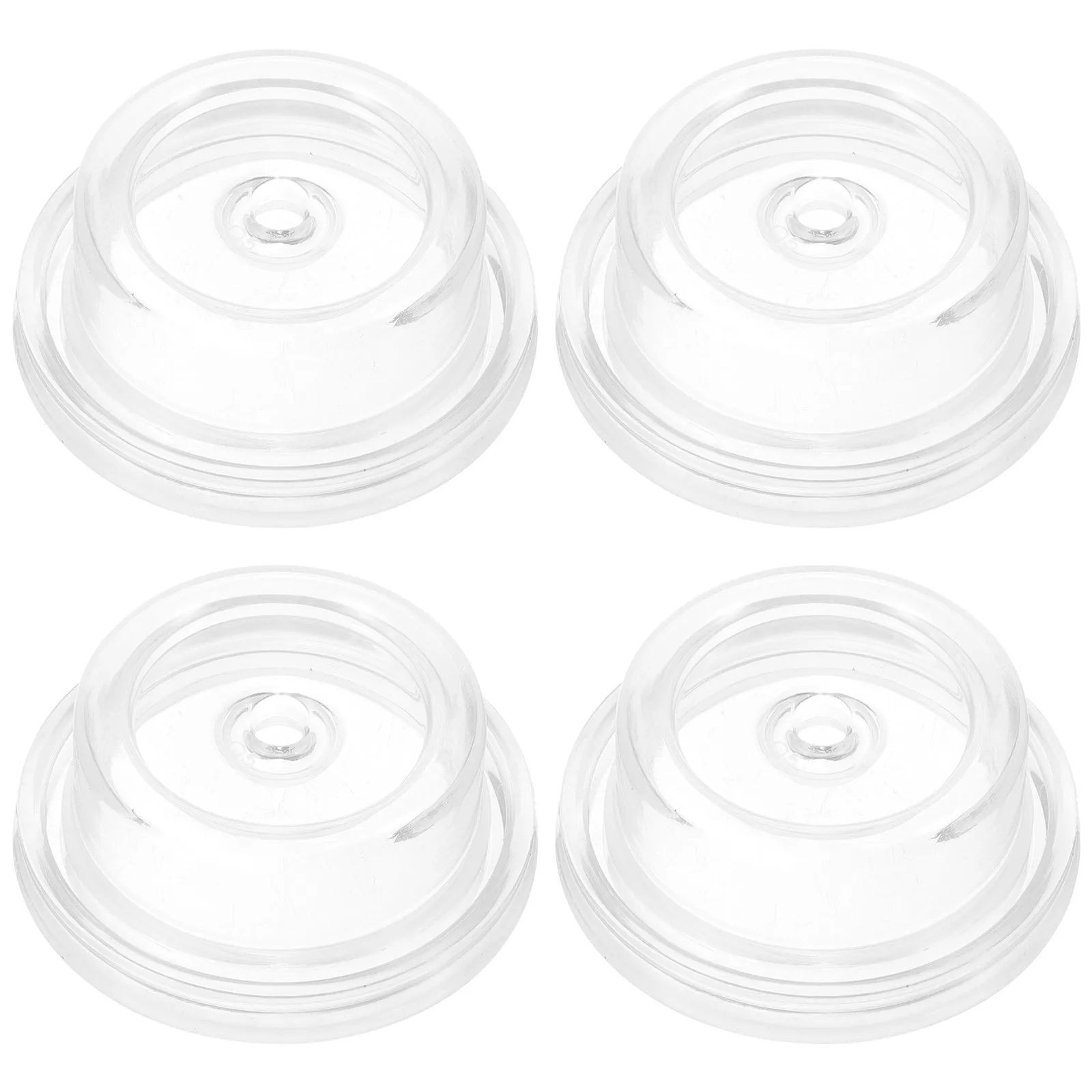 

4pcs Silicone Breastfeeding Accessories Cups For Breast Pump Vacuum Suction Milk Collector New Mothers Supplies Portable Clear