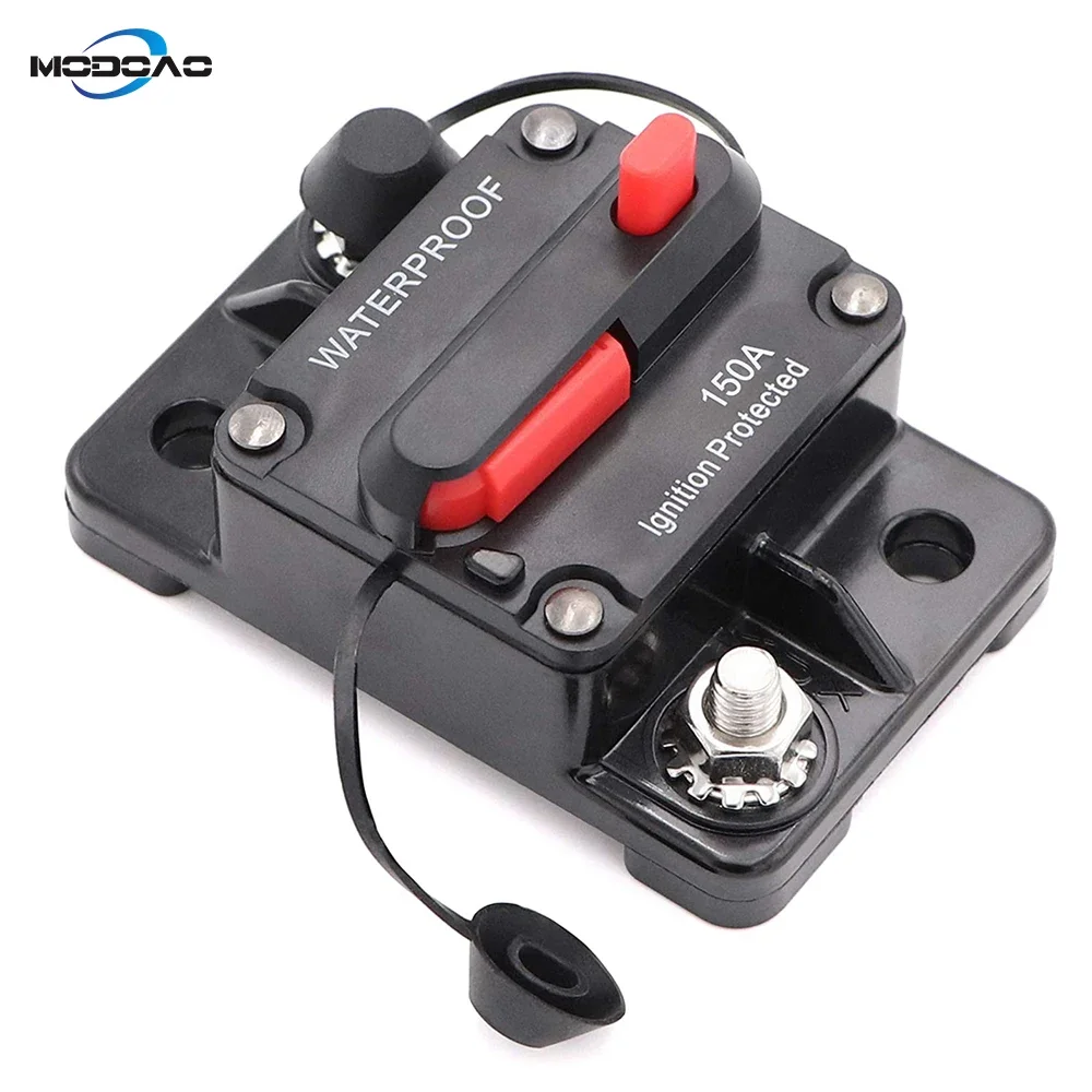 

Car Marine Circuit Breaker with Manual Reset Surface-Mount for Audio Marine Boat Truck Trolling Motor Speaker Resettable Fuse