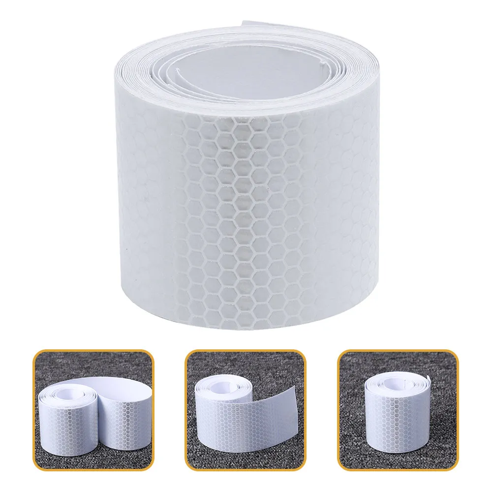 3 Rolls Reflective Tape High Visibility Reflective Safety Warning Tape for Road Vehicles Bikes Helmets Garage Parking Anti
