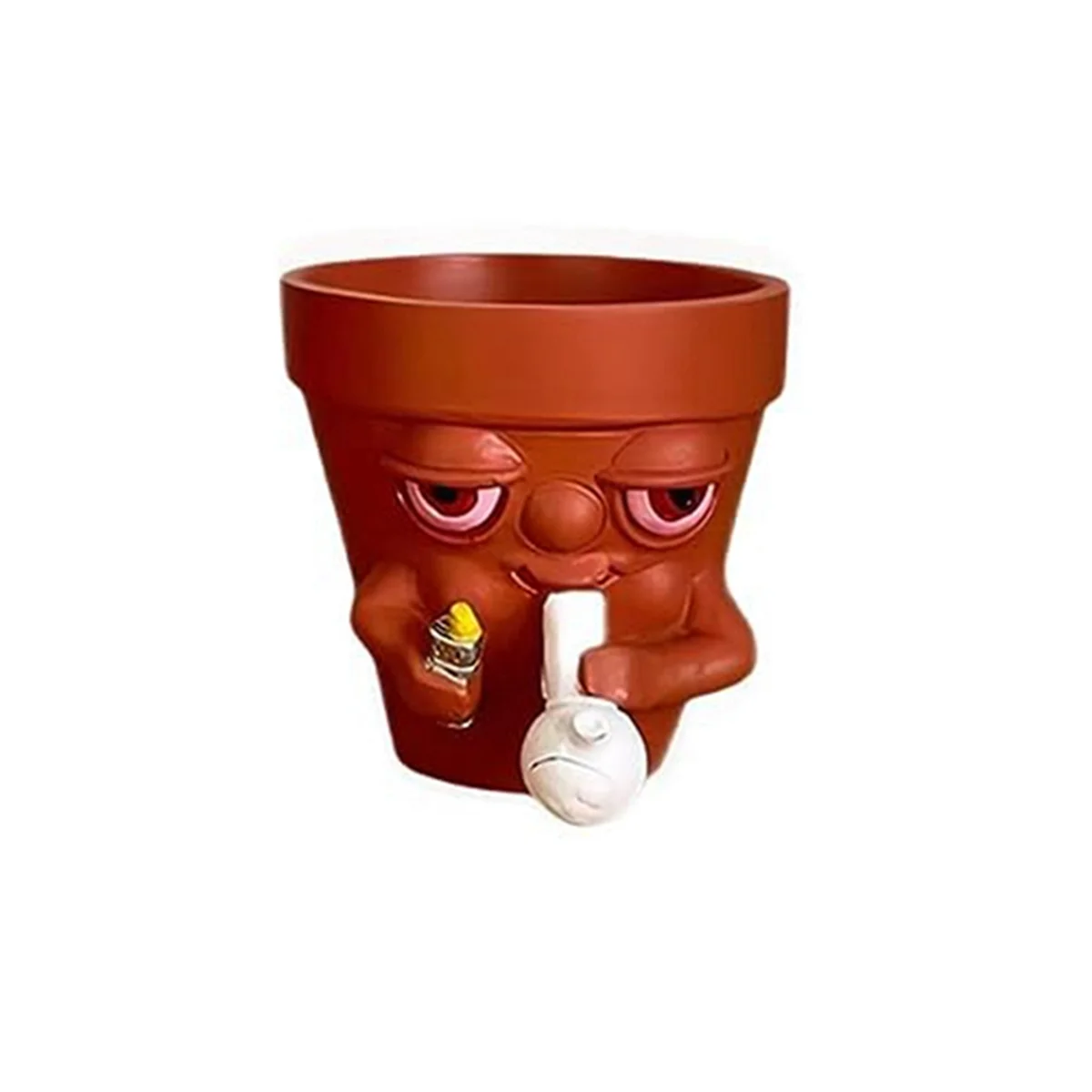 

Smoking Pot Growers,Artificial Resin Mini Plant Pots, Indoor Plant Pots, Unique Plant Pots Indoor Plants, Desks,Family D