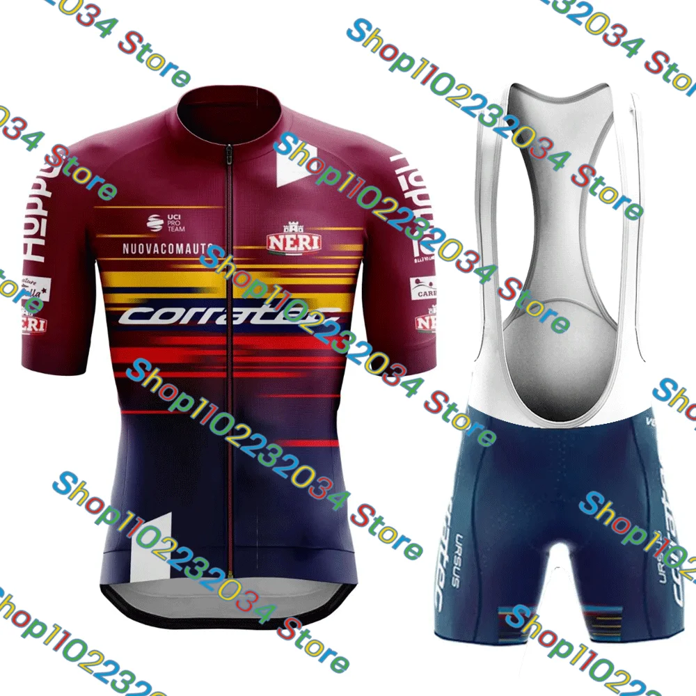 2023 TEAM CORRATEC Cycling Jersey Set Summer Cycling Clothing Men Kits Road Bike Shirts Suit Bicycle Bib Shorts MTB