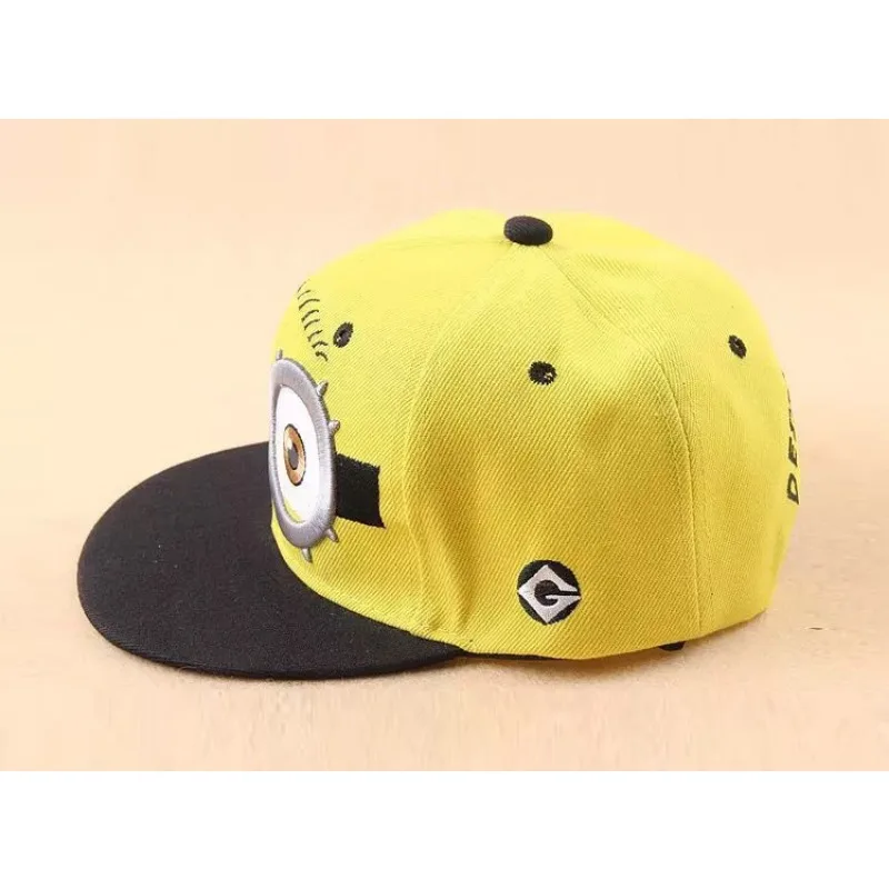 Minions Baseball Cap Anime Kids Funny Travel Hip Hop Sun Visors Fashion Cute Hats Boys Girls Cartoon Embroidered Children Hat