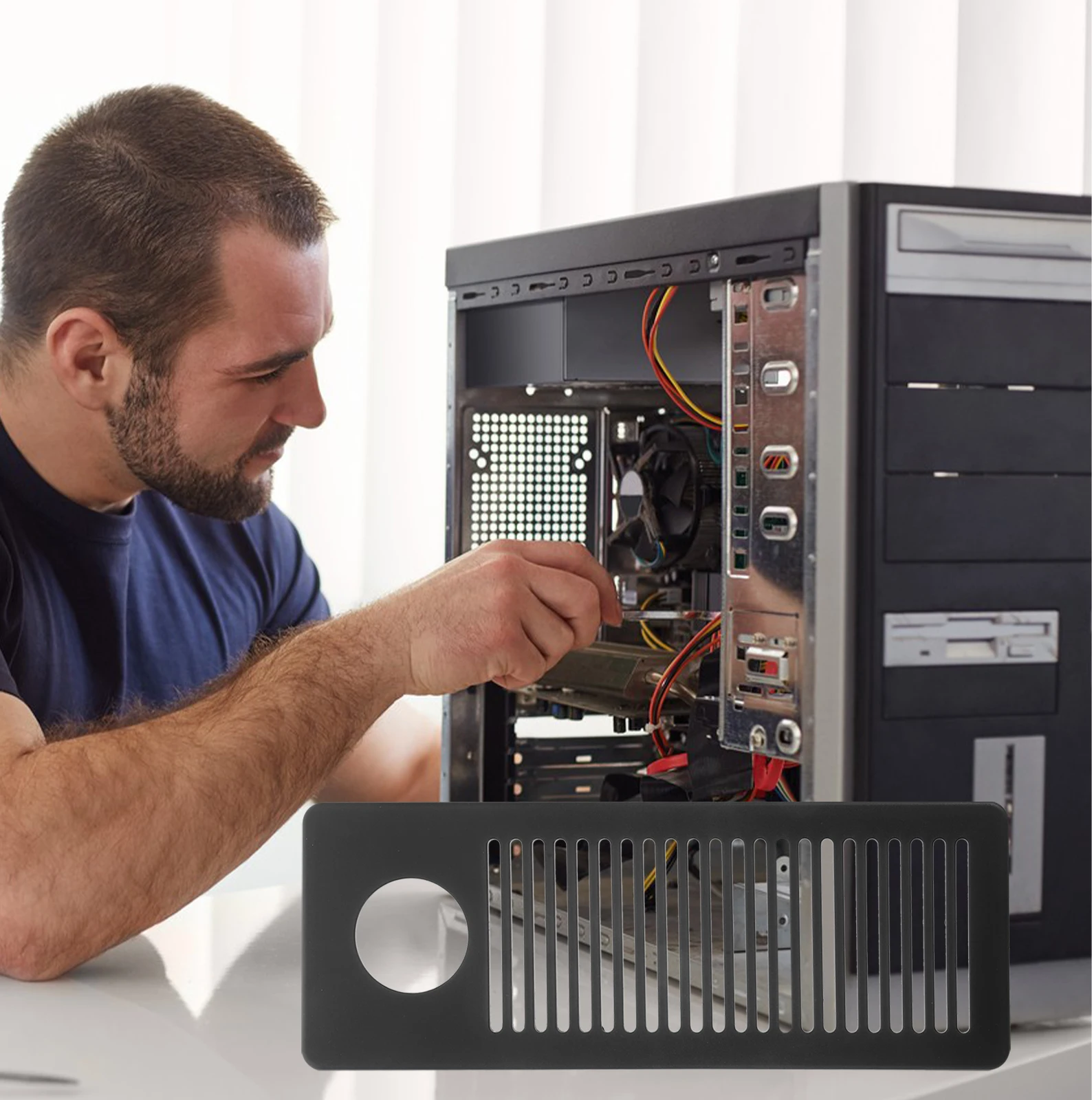 

4 шт., решетка из АБС-пластика, многоразовые воздушные чехлы для компьютерного хоста, мебельная вентиляция, прямоугольная вентиляционная решетка, декоративное вентиляционное отверстие