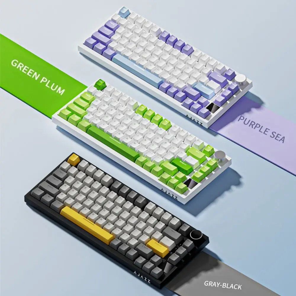 New AK820 Gaming Keyboard 82-Key RGB Backlit Mechanical Keyboard Mechanical Keys With Knob Wired Keyboard Office