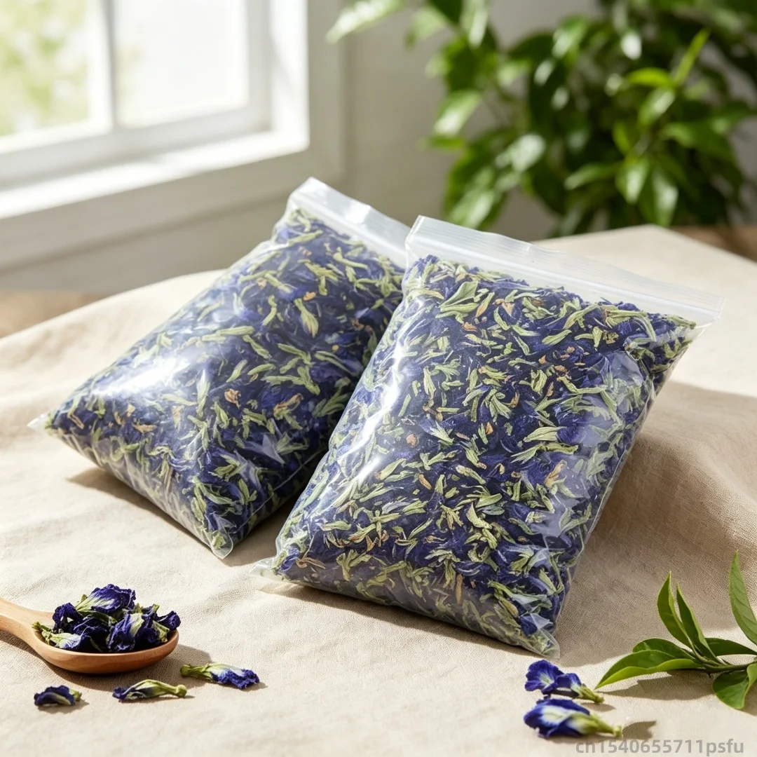 Natural Butterfly Orchid Dried Flower Blue Butterfly Pea Flower For Beauty Soap Wedding Candle Perfume Making 100/200g