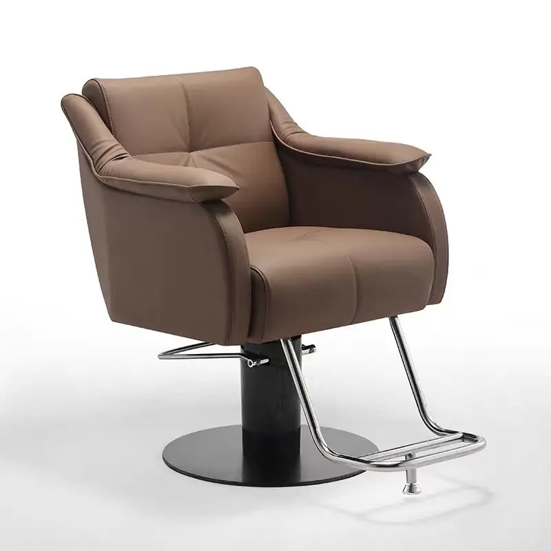 Gran oferta, silla de peluquero de cuero portátil, muebles de belleza de estilo pesado baratos con cuero sintético para uso en gimnasio