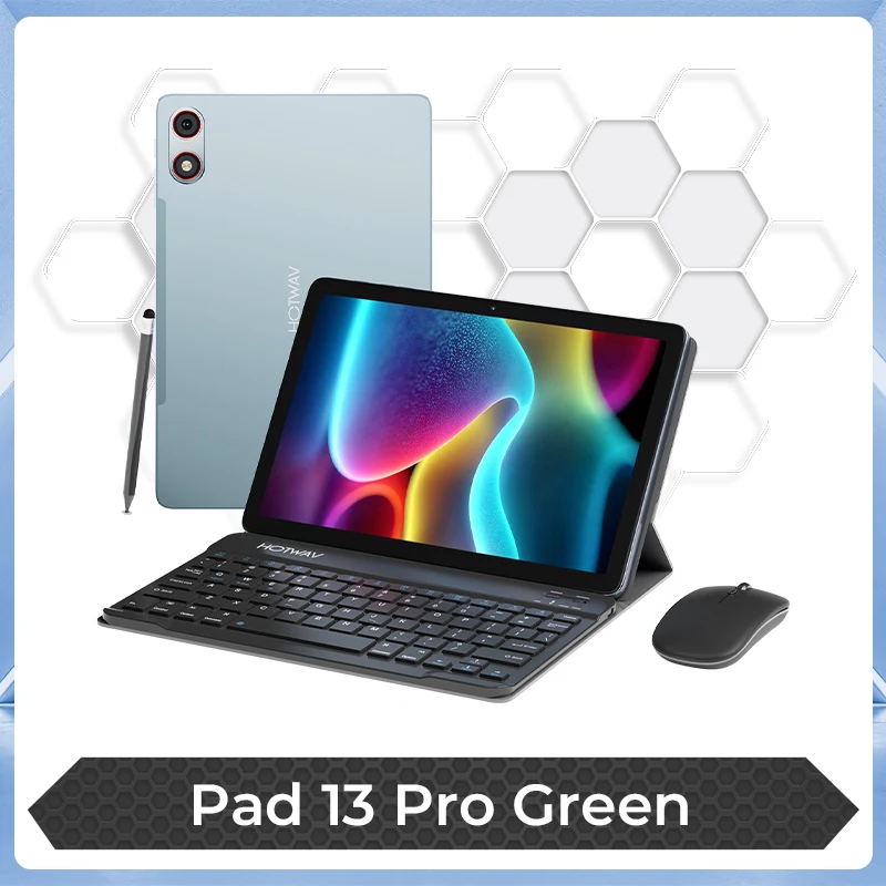 HOTWAV Pad 13 Pro 10.1'' 120Hz Tablet Android 16 Ultra-dun & Lichtgewicht Tablet 4GB 256GB 13MP 6580mAh Octa-core Tablet PC Nieuw