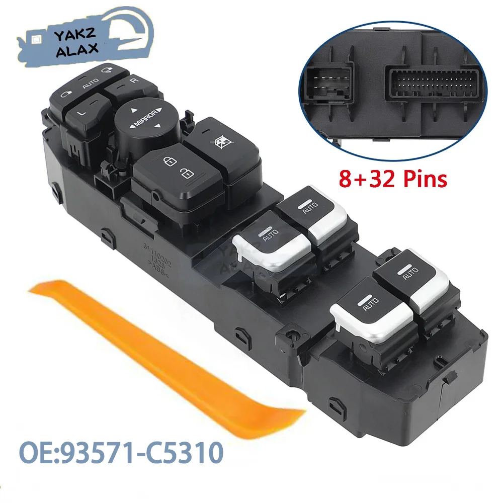 

93571-C5310 93571-C5200 for Kia Sorento SUV 2016 2017 2018 Front Left Electric Window Control Switch Lifter Button 93570-C5100