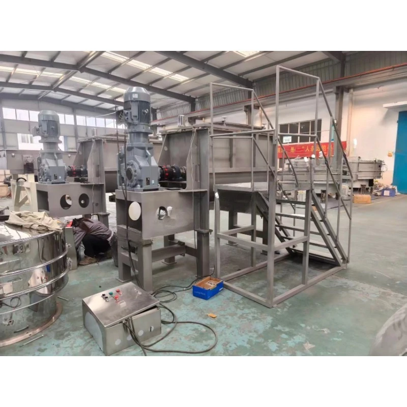 VBJX High Performance Sauce Tea Powder Food Grade Stainless Steel Ribbon Blender Mixer with Paste Spray