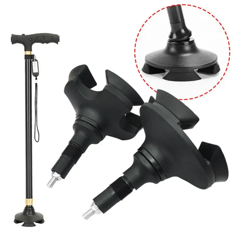 Non-Slip Crutch Tips Walking Cane Foot Covers For Elderly Stability Trekking Pole Protector Hiking Stick End Caps Cane