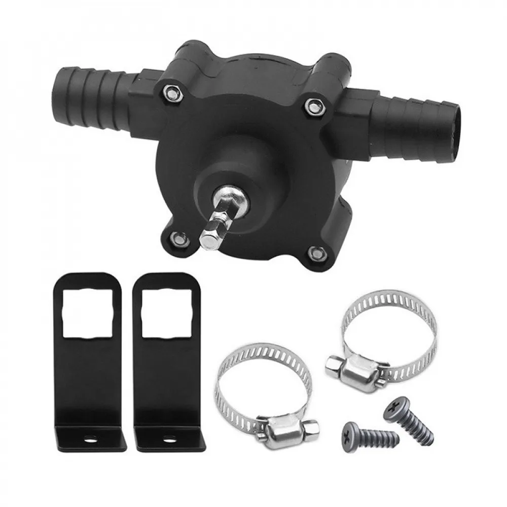 Portable Mini Water Pump Electric Drill Driven Self-Priming Centrifugal Pump 16mm Inner 19mm Outer Port for Aquarium Irrigation