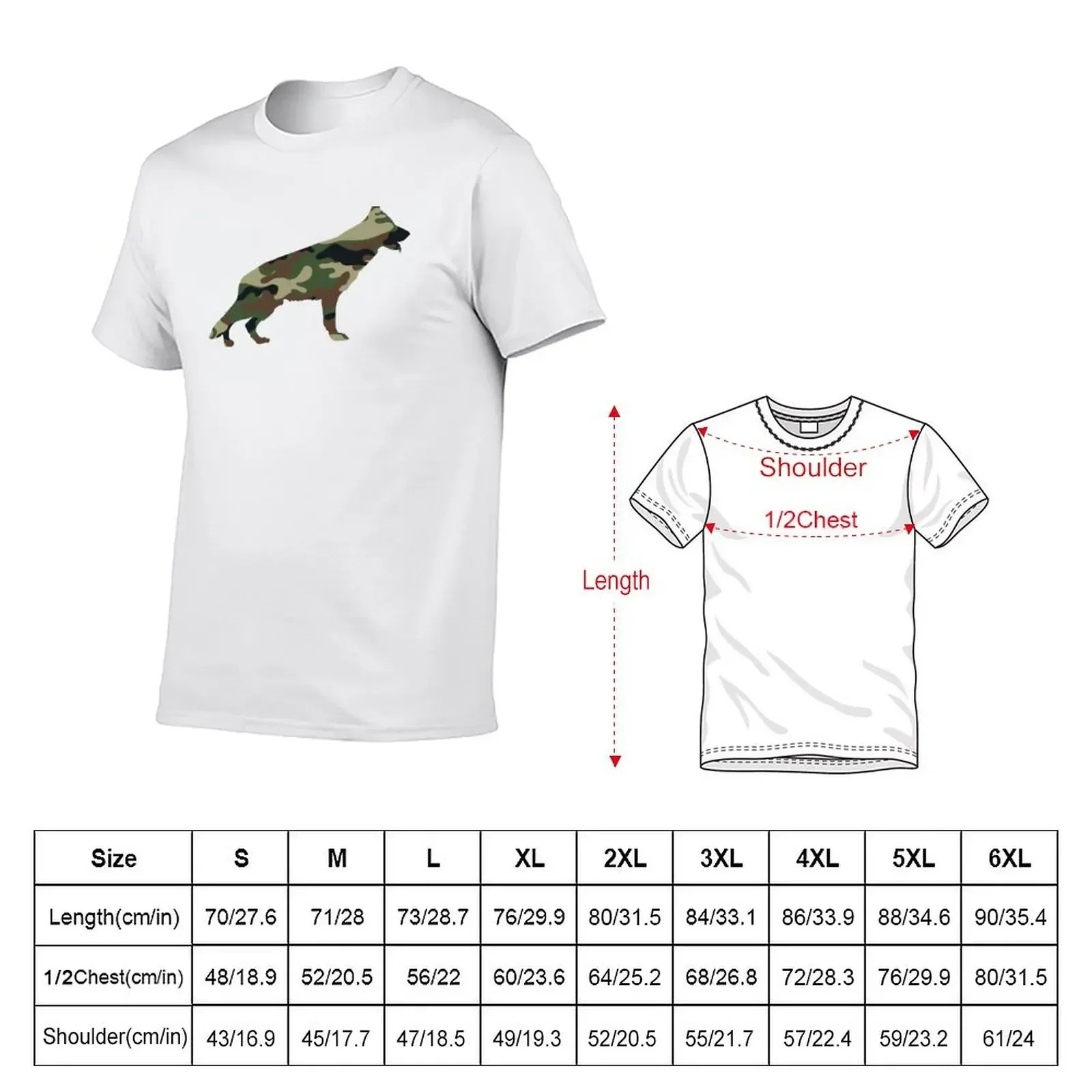 german shepherd camo T-Shirt vintage t shirts essential t shirt luxury clothes men