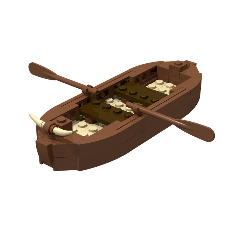 Middeleeuws Kasteel Model Moc Bouwstenen Modulaire Rij Viking Boot Model Technologie Blokken Kerst Speelgoed Bouwset Geschenken