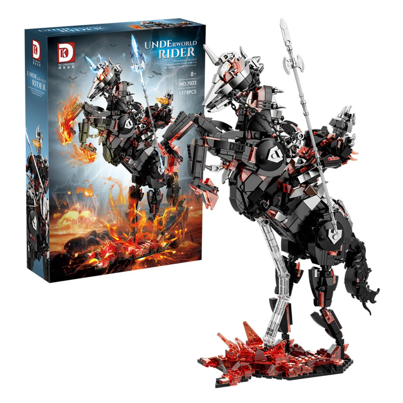 

Poseable Knight Horse Building Blocks Set - DIY Educational Toy for Kids Ages 6-12