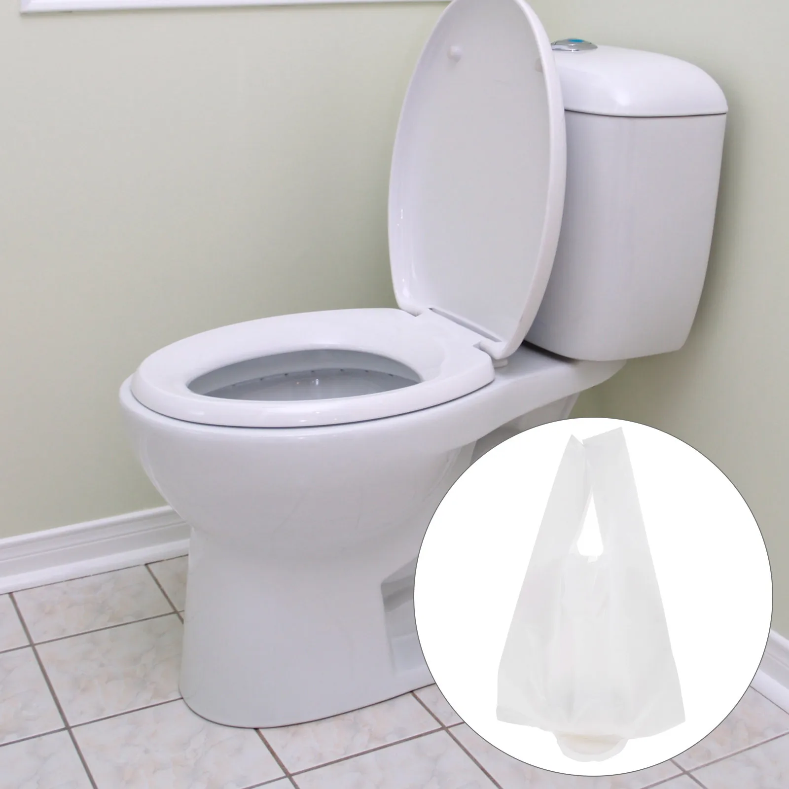 

35Pcs Heavy Duty Commode Liners with Quick Lock Absorbent Pad Fits Most Pails Disposable Toilet Seat Liners Leak Free Design