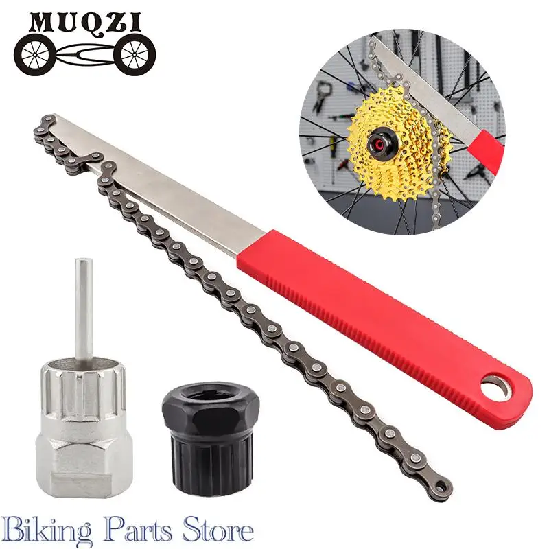 

MUQZI Cassette Sprocket Removal Tool MTB Road Bike 6 7 8 9 10 11 Speed Freewheel Remover Wrench Bicycle Repair Tools