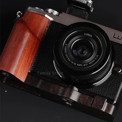 L Type ultralight Solid wood Bracket Tripod Plate Base Grip Handle For Panasonic LUMIX  gx9 Digital Camera accessories