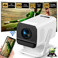 ThundeaL PG310 4K Android 11 300Ansi Dual Wifi BT5.4 Mini Portable Projector Auto Smart Home Cinema Projetor PK HY320 Mini
