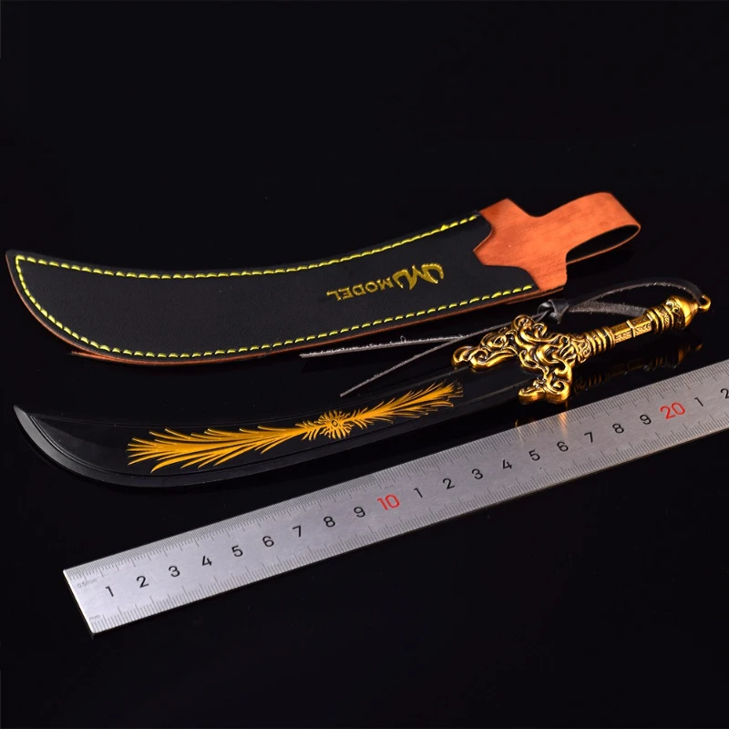 Periféricos de juego Eldenn de 22cm/8,66 pulgadas, espada estranguladora de estrellas, modelos de armas de Metal, espada de juguete, cuchillo Katana, adornos artesanales, regalos para niños