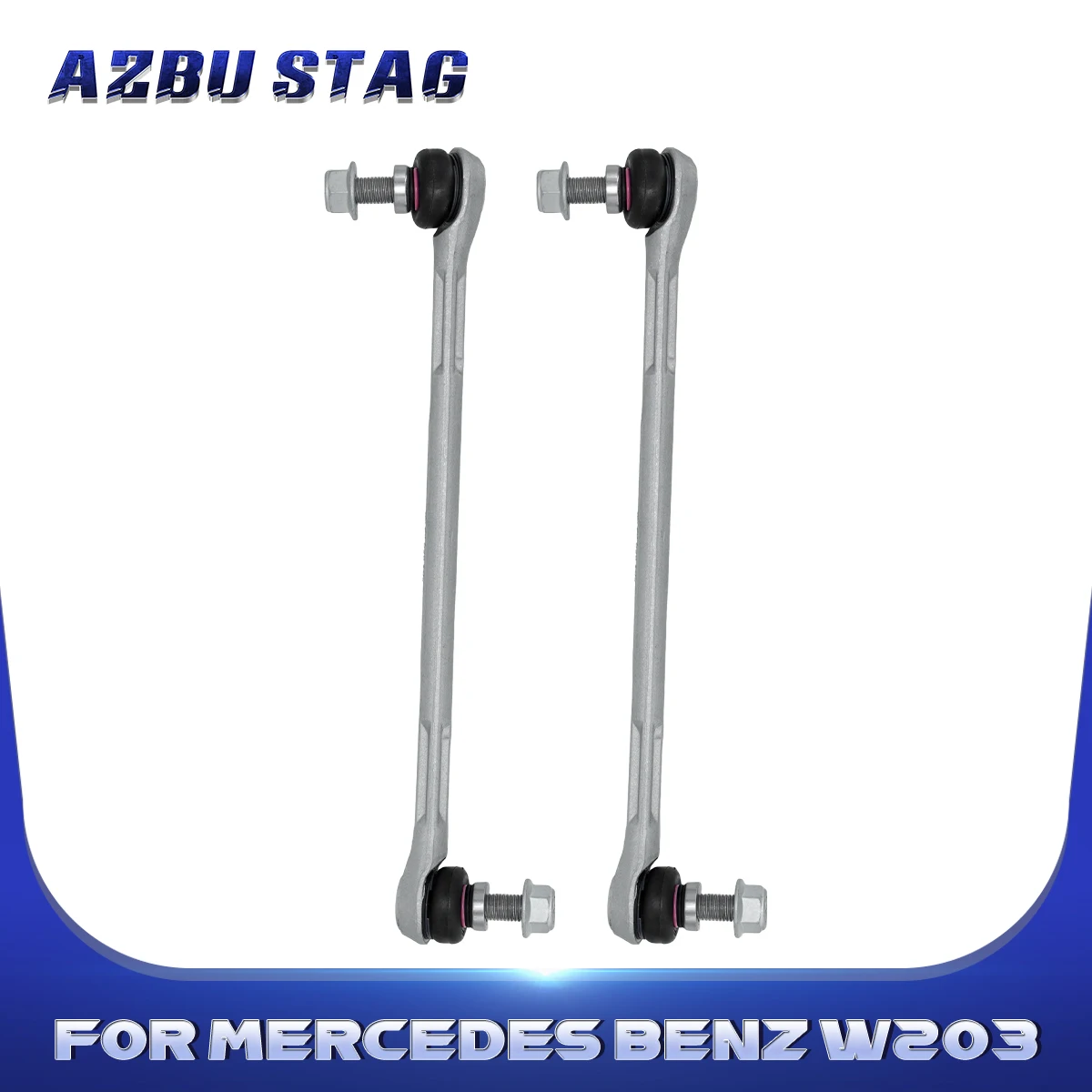 AzbuStag 2Pcs Front Sway Bar Link Suspension Kit  for Mercedes Benz W203 C250 C300 E350 E550 2008 2009 2010 2011 2012 2013 2014