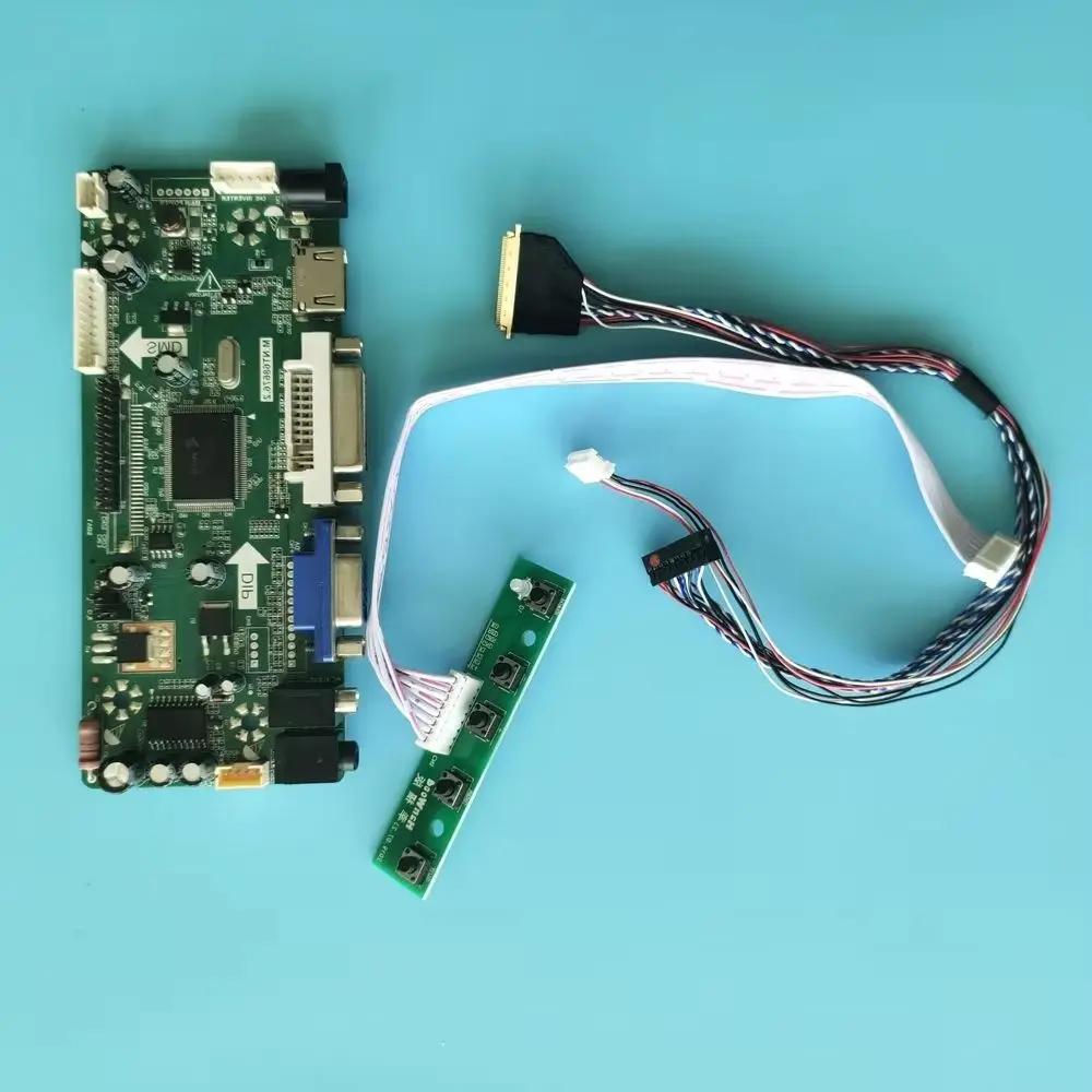 M.NT68676 panel de placa controladora 1366X768 Kit de pantalla para B156XW02 V1 HWDA/B156XW02 V2 HW4A 40pin LCD LED HDMI + DVI + VGA pantalla