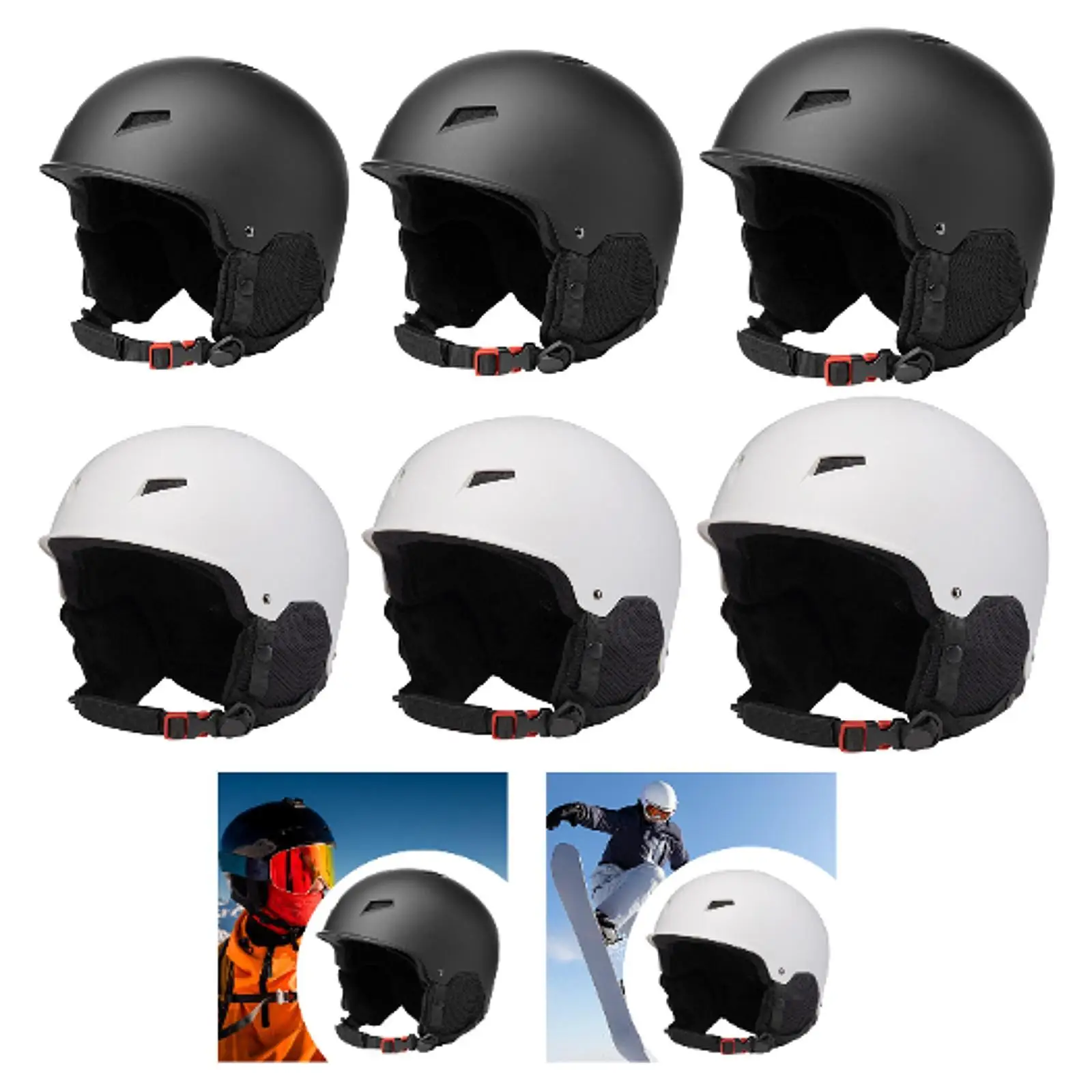 Ski Helmet for Men Women Snowboard Helmet with Removable Liner and Earpads ABS Shell and EPS Foam Snowboarding Helmet Headgear