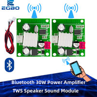 30W TWS Bluetooth 5.2 Amplifier Board 2.0CH Hi-Fi Stereo Audio Module with DSP EQ Control for Wireless Speaker Home Theater