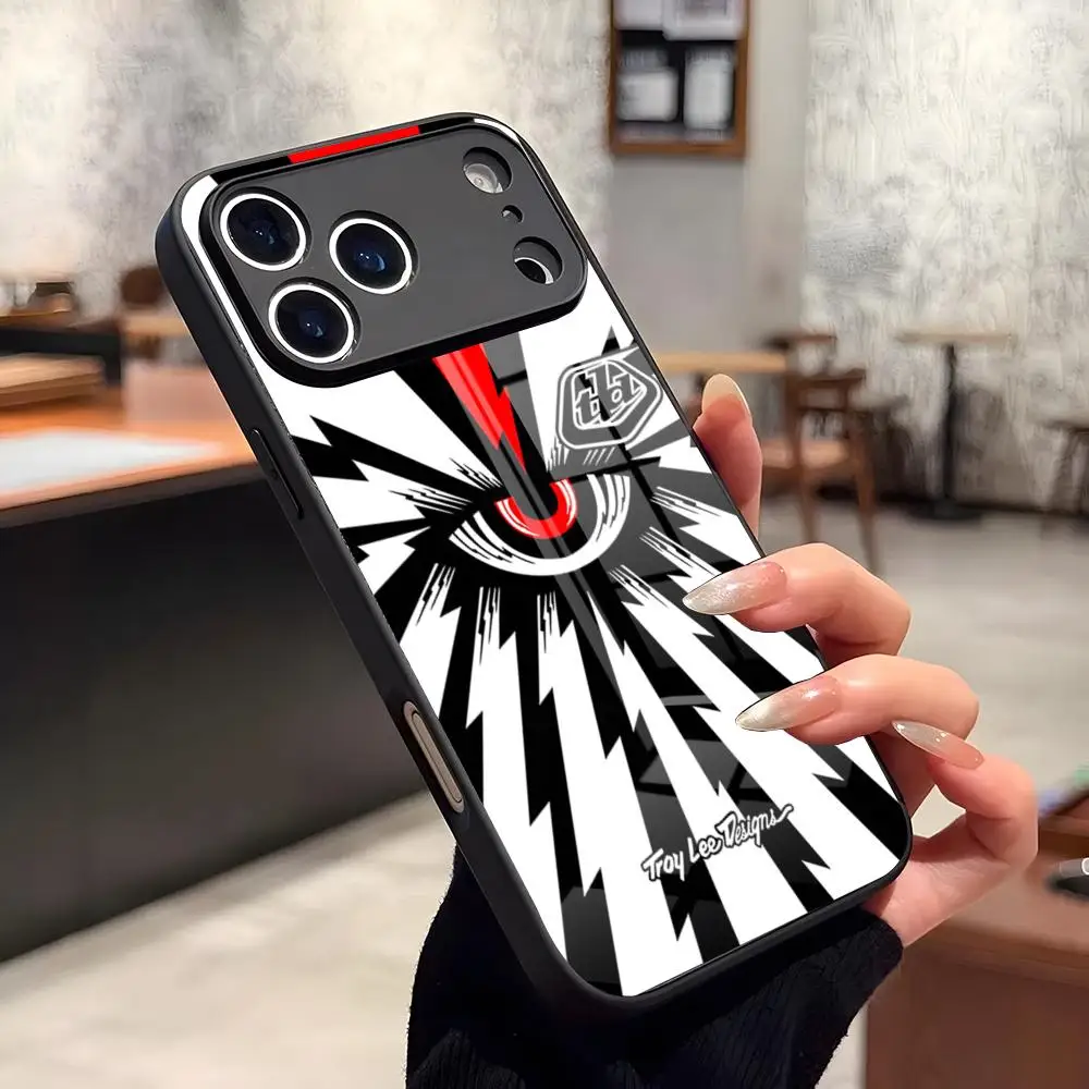 Troy Lee Designs Handyhülle für iPhone 17 Air 16 15 13 12 14 11 Pro Max Glass Mini X Man Xr Xs 8 7 Plus Luxus Coque