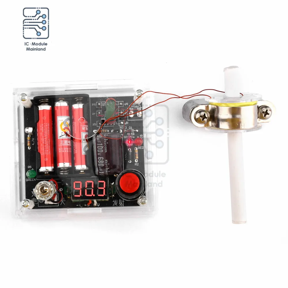 Soldering Practice Kit Electronic Mini Magnet Shooter DIY Kit Coil Gun Toy Kit Fun Soldering Project Kit for Parent