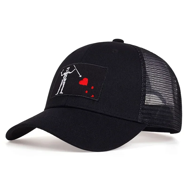 Navy Seal Team Pirate Trident Tactical Mesh Baseball Cap Embroidery LOGO High Quality Cotton Men Women Hat