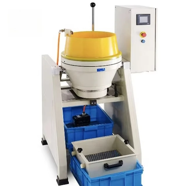 New Turbo Centrifugal Triple Jewelry Polishing Machine Surface Finishing Gyrate Machine For Manufacturing Plant