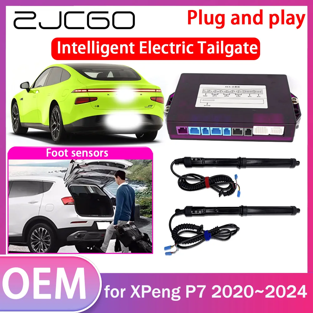 

ZJCGO Electric Tailgate Lift Drive Trunk Opening Tail Gate Lift Soft Close for XPeng P7 2020 2021 2022 2023 2024