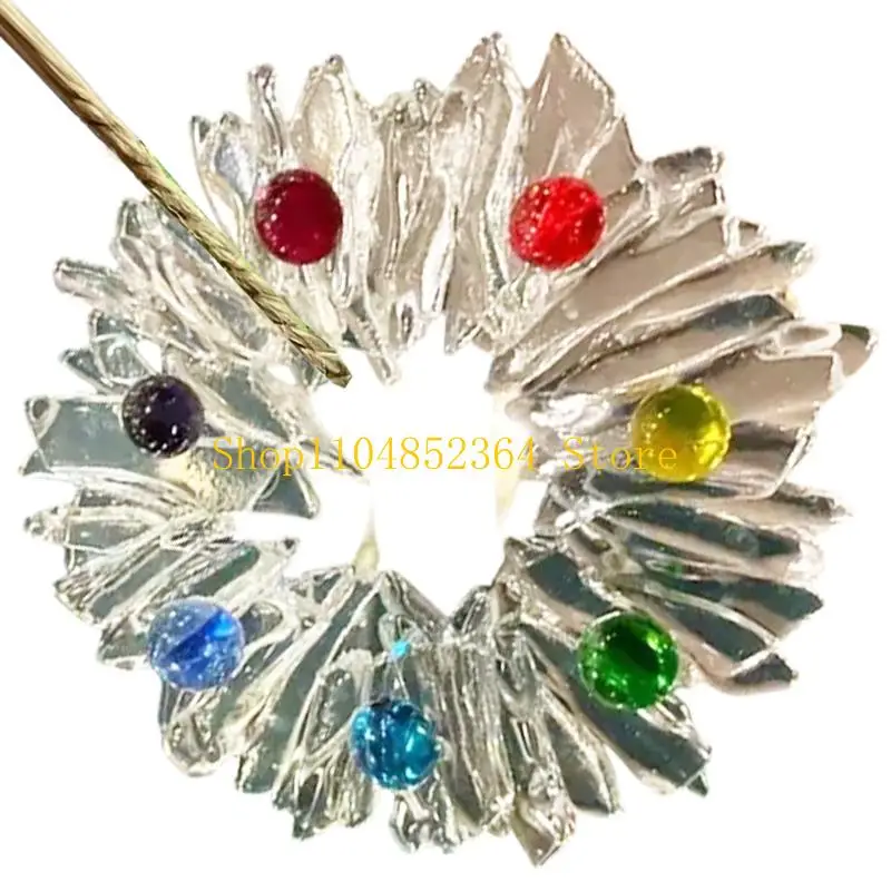 652F Festival-Transparenz-Feiertagsdekoration, wetterbeständiges Acryl-Hängeornament-Zubehör für den Weihnachtsbaum – Detail 4
