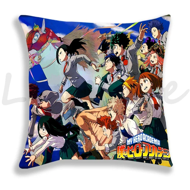 My Hero Academia Pillow Case Midoriya Izuku Deku Printed Pillow Cover No Pillow Core Soft Pillowcase Sofa Pillowcover Xmas Gifts