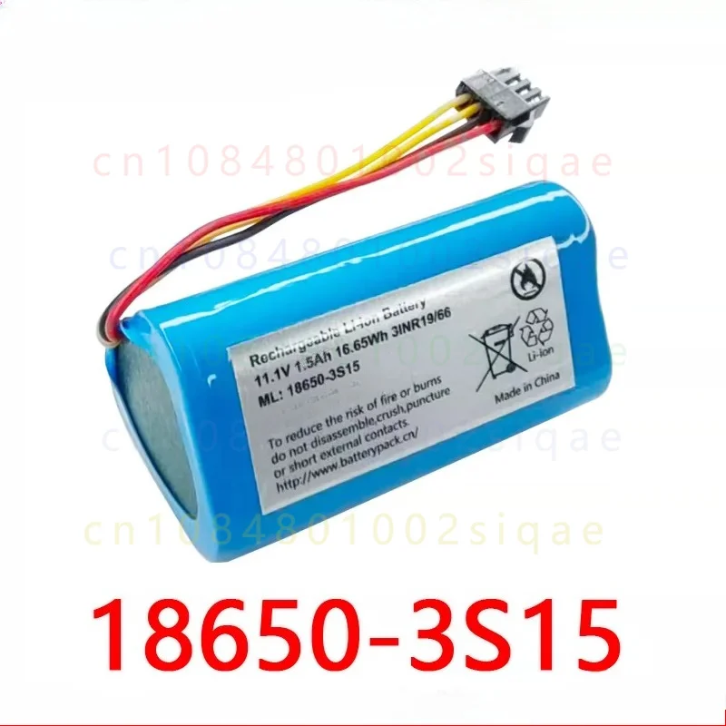 1pcs FOR COHN TAB-T320W 11.1V 1.5Ah 3S 18650 Replacement Battery for Haier Smart Vacuum Cleaner