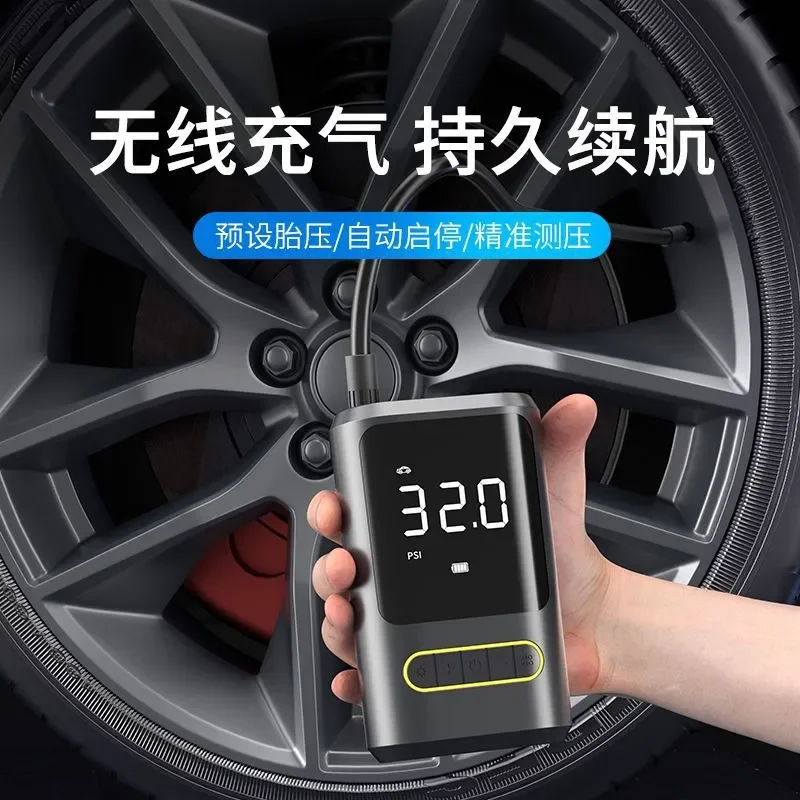 Mini Portable Wireless Charging Electric Tire Inflator Handheld Air Pump for Bicycle Car Motorcycle Emergency Roadside Use