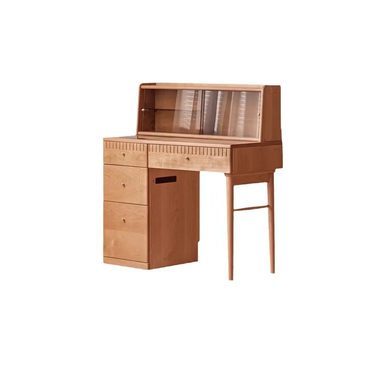 Solid wood dresser, simple retro dresser, chest, integrated cherry wood furniture, bedroom