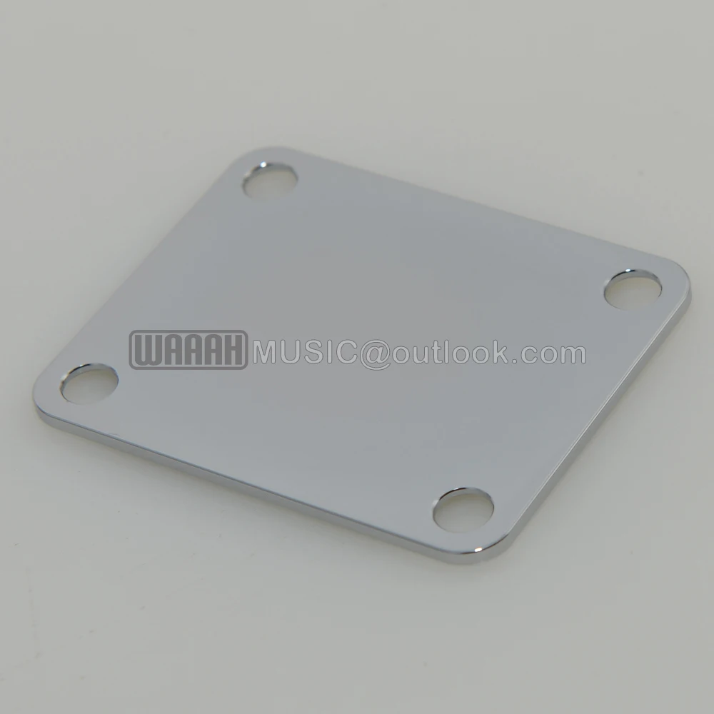 Aluminum Guitar Neck Plates Chrome JM Plate for Electric Guitar