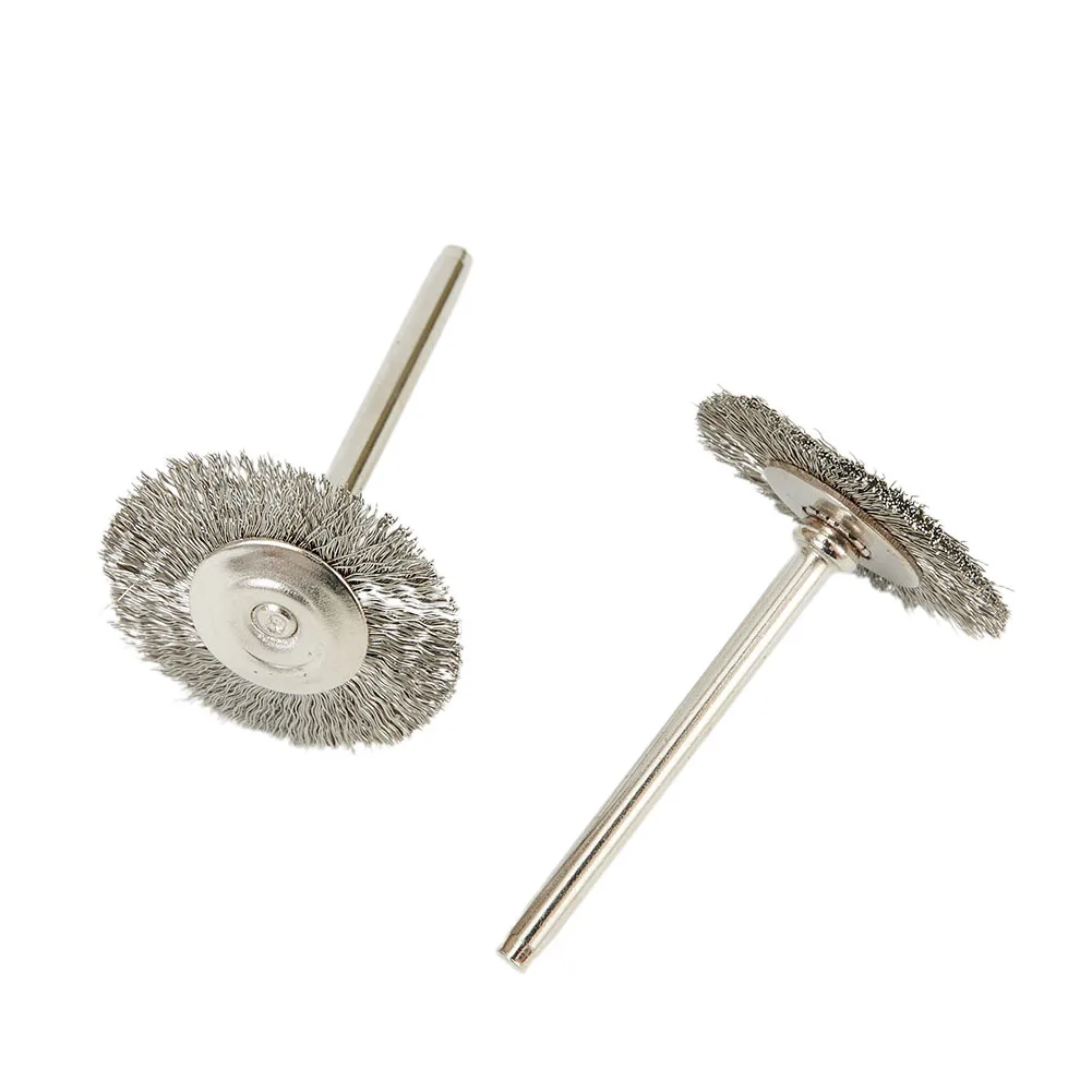 

Spare Parts Metal Wheel 20pcs Set Scouring Wire Brushes Grinding Head Shank Cleaning Polishing Deburring Brush