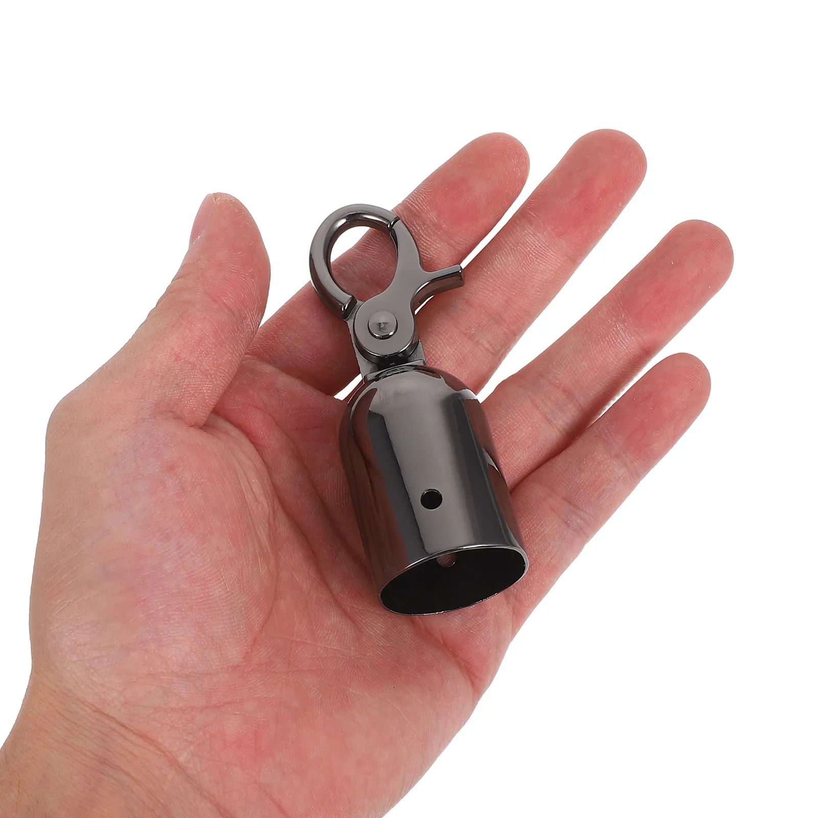 2Pcs Rope End Caps Heavy Duty Zinc Alloy Cord End Black Finish Secure Hook Fastener for Railings Barriers