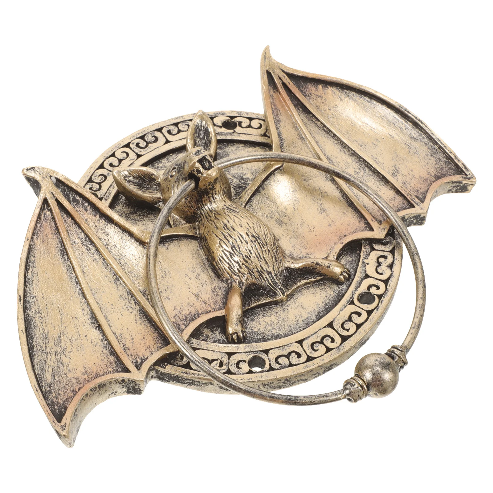 

Bat Shape Door Knocker Decor Resin Material Durable Front Door Accessory Classical Knocker Home Decoration