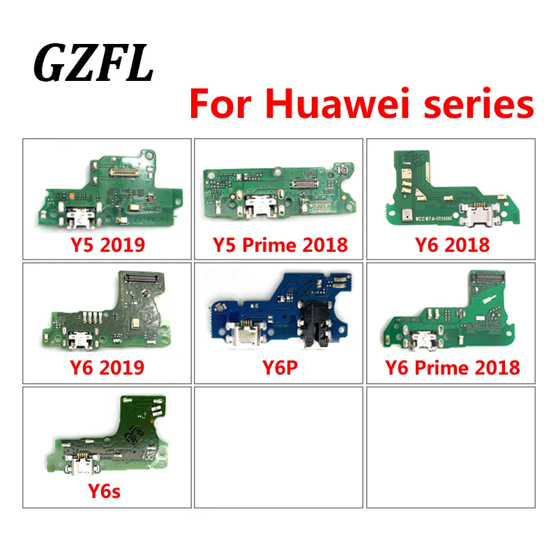 100% New USB Charging Port Dock Charger Connector Board Flex Cable For Huawei Y5 Y6 Y6P Y6s Prime 2018 2019