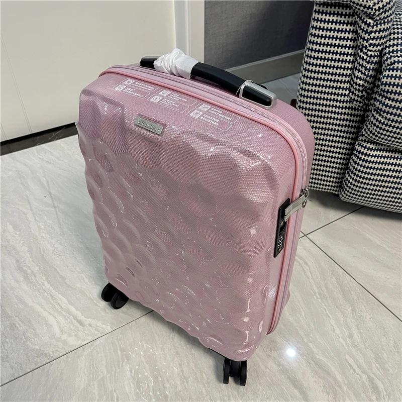 COLENARA Women's Suitcase ABS + PC Boarding Box Large Capacity Trolley Case Ultra-light Password Box 20