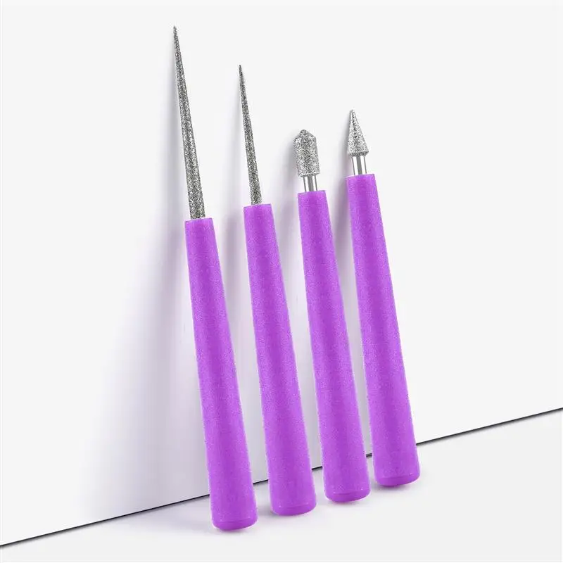 Tipped Bead Reamer Burr Beading Hole Enlarger Tools Puncher For DIY Jewelry Making Bead Reamer Beading Hole Tools