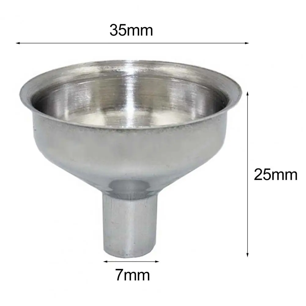 ini Stainless Steel Funnel Bar Wine Flask Funnel Small Mouth Hip Flask Beer Liquid Filler Perfume Liquid Essential Oil Funnel