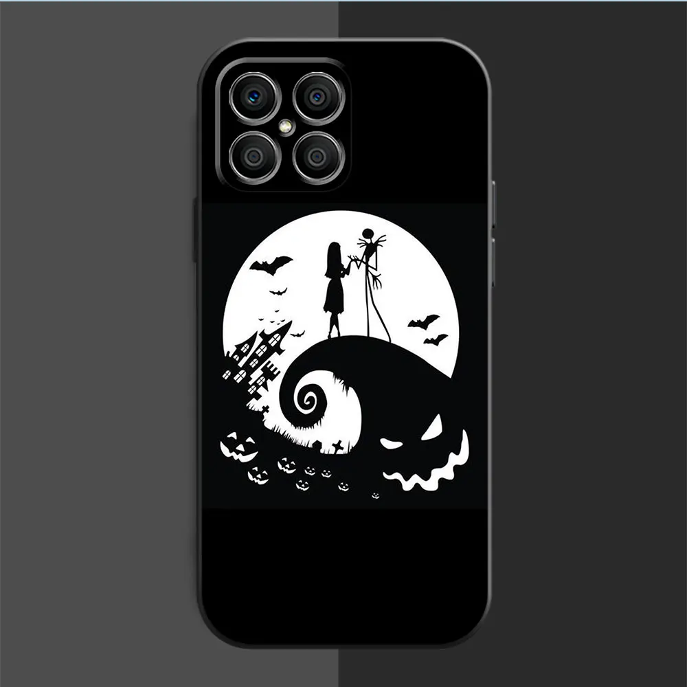 Case For Huawei Honor X8 8X X9a X7 X6a X6 90 Pro 70 P50 P20 Lite P40 P30 X8a P Smart Z Bumper Phone Cover Dark Disney Pricess