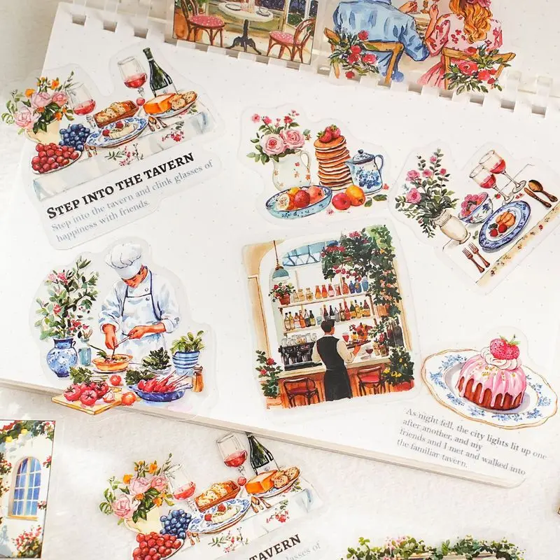 ملصق قرطاسية Kawaii دعونا نصل معًا في حين غير المرغوب فيه مجلة ديكور سكرابوكينغ ملصق حرفي ذاتي الصنع #3